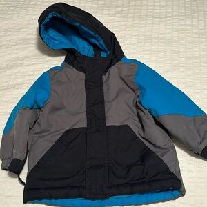 Children’s Place boys 18-24 months blue gray black winter jacket A1